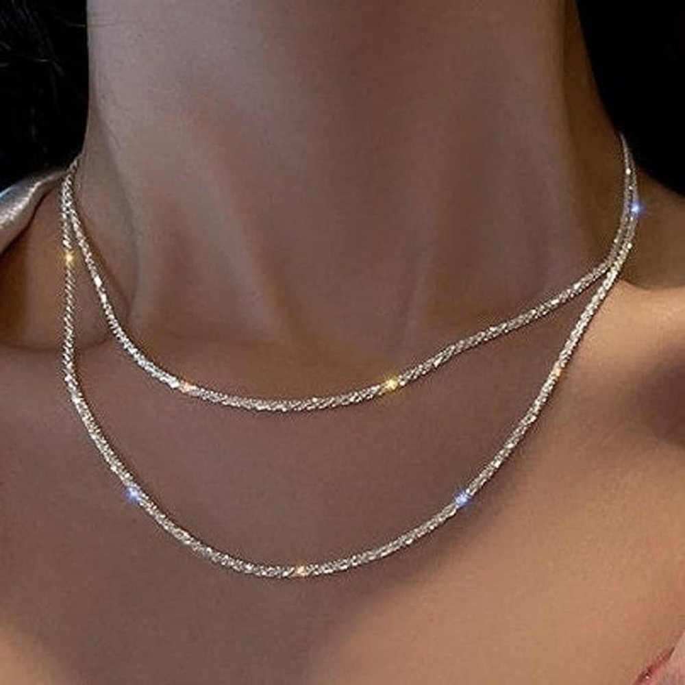 GORGEOUS TWO LAYERED NECKLACE - Picture 1 of 6